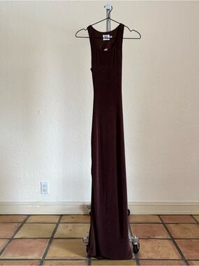 Brown Maxi Tank Dress